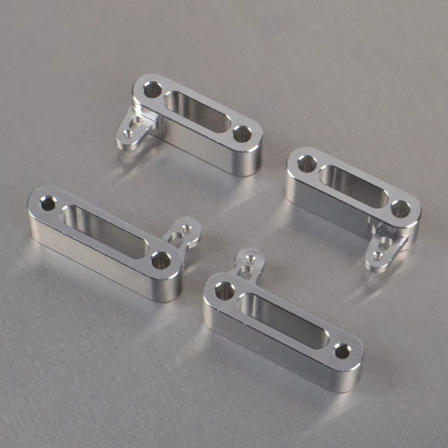 Tamiya Aluminium Vordere Untere und Obere Querlenker, Zubehör, Metall, Grau - Bild 2