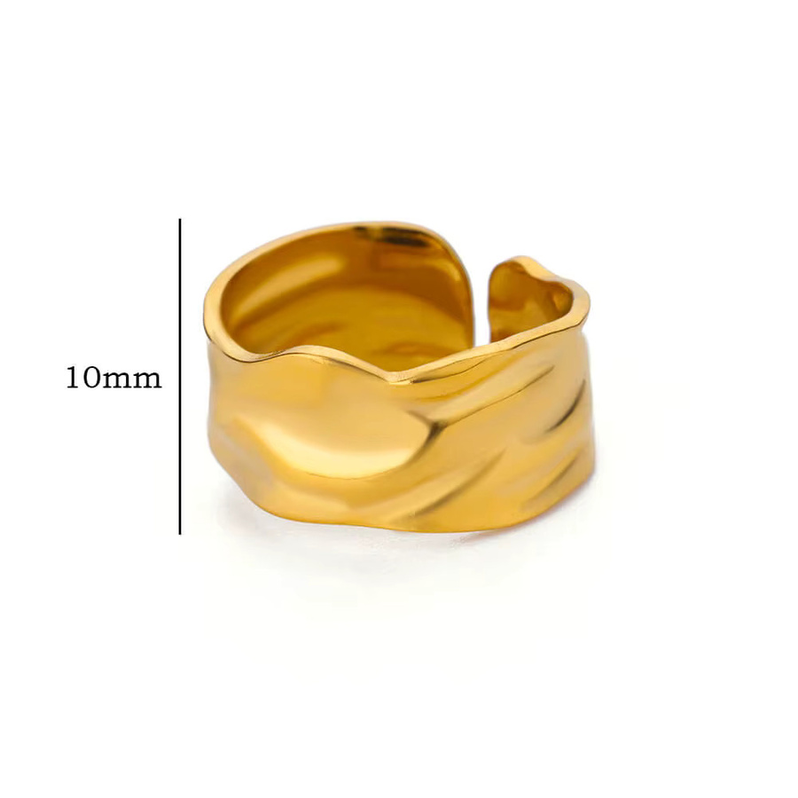 ICFTZWE Ringe Edelstahl, Gold, Damen - Bild 2