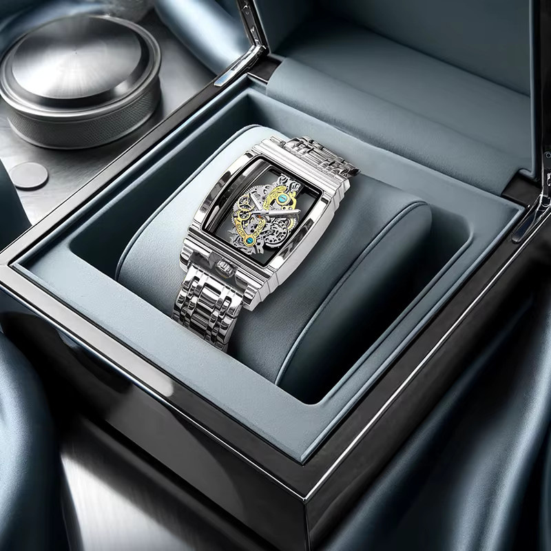 CAROTIF Armbanduhr Quarz, Edelstahl, Silber, Herren - Bild 3