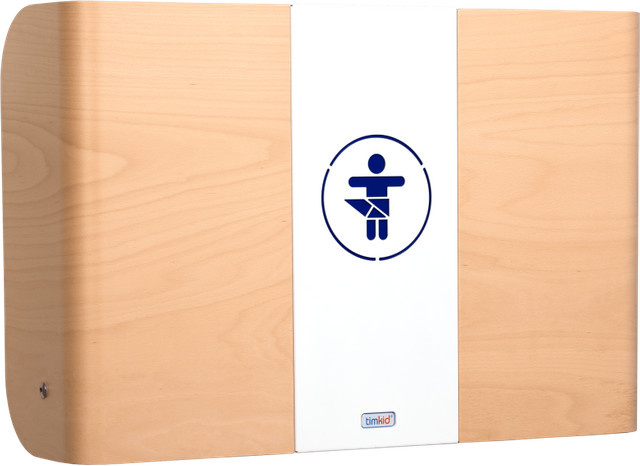 timkid Wandwickeltisch KawaQ in Buche/Weiß, B/T/H: 83 x 60,5 x 56,2 cm - Bild 1