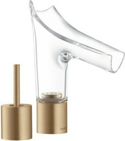 Hansgrohe Axor Starck V 2-Loch-Waschtischarmatur mit Ablaufgarnitur in Brushed Bronze - Bild 1