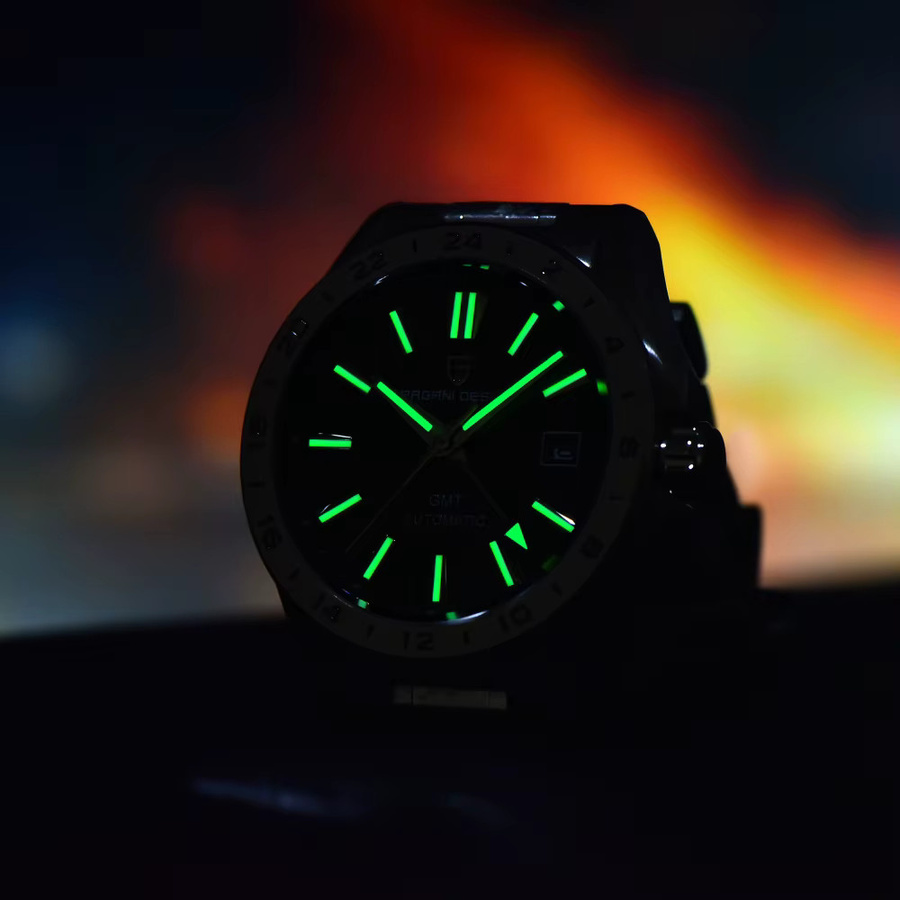 PAGANI DESIGN Armbanduhr GMT, Automatik, Edelstahl, 39 mm, Herren - Bild 4