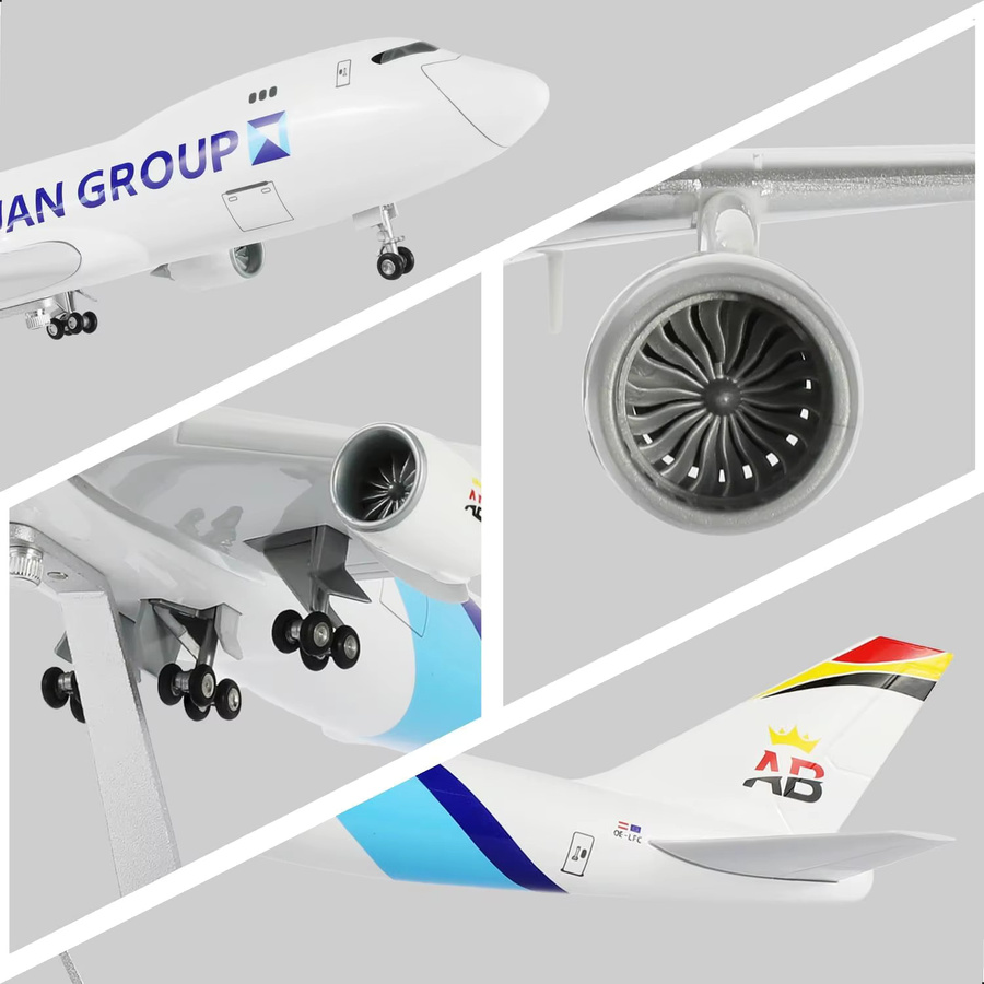 ZOCO B747 Frachtflugzeug-Modell, 1/160, aus Resin, ab 14 Jahren - Bild 4