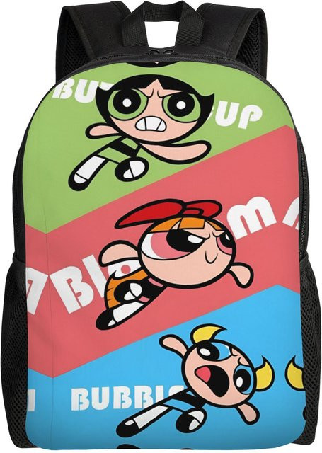 Bandai Anime Butterblumen-Häschen Rucksack für Laptops in Schwarz und Multicolour, One Size - Bild 1