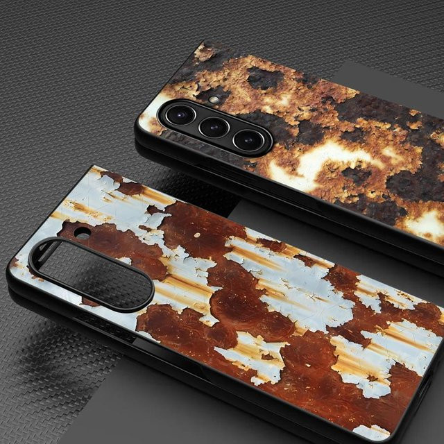 Handyhülle mit Retro Rost-Design für Samsung Galaxy Z Fold (verschiedene Modelle), Multicolour - Bild 1
