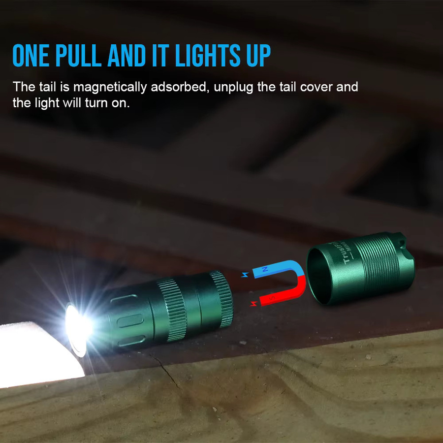 Trustfire MINIE Mini-Schlüsselanhänger-Taschenlampe mit LED, magnetisch und wiederaufladbar - Bild 2