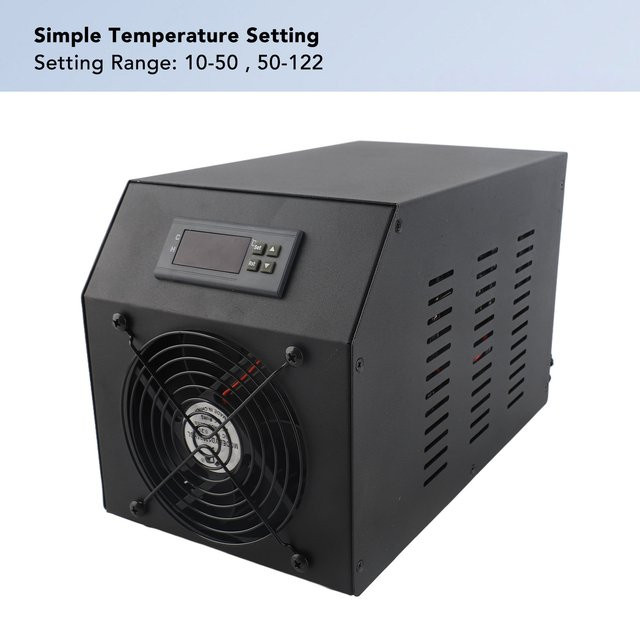 TOPINCN Aquarium-Wasserkühlsystem mit Pumpe und Schlauch, 60 l, Schwarz - Bild 1