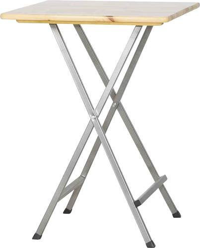 FUNSTAR Gartentisch aus Kiefernholz und Stahl in Beige, B/T/H: 80 x 80 x 110 cm - Bild 1