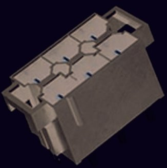 Molex Einbau-Stiftleiste Standard 439151103 in Grau aus Kunststoff - Bild 1