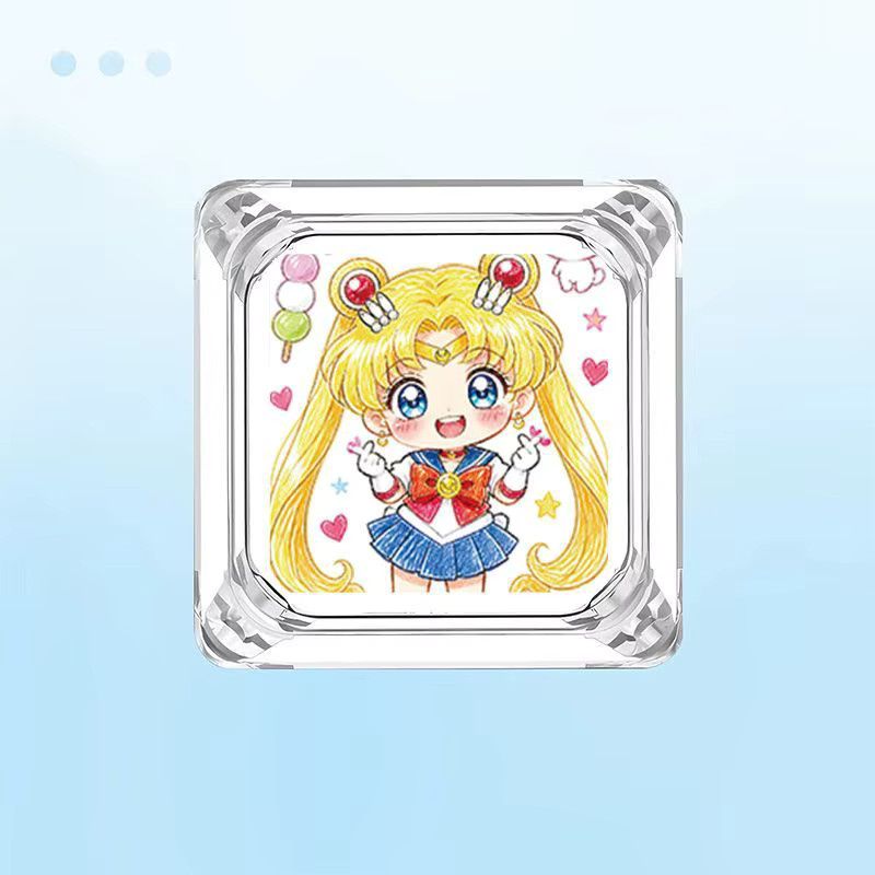 Bandai Sailor Moon Tastenkappe aus transparentem Material für mechanische Tastaturen mit Cross-Switch-Kompatibilität - Bild 2