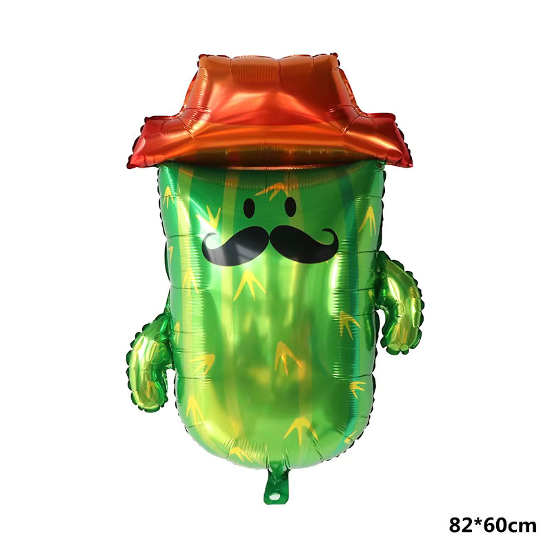 LQVYI 12er Set mexikanische Party-Dekorfolienballons mit Taco-Motiv in Mehrfarbig für den 5. Mai - Bild 2