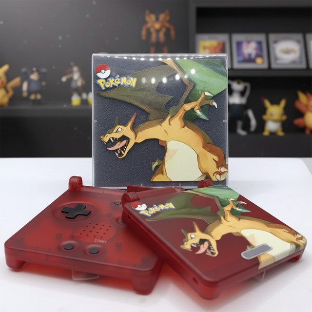 Bandai Pokémon Charizard Red Limited Edition GBA SP Shell & Box, Zubehör - Bild 1