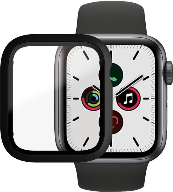 PanzerGlass Displayschutz Full Body, Apple Watch Series 4, 5, 6, SE 40mm, Schwarz - Bild 1