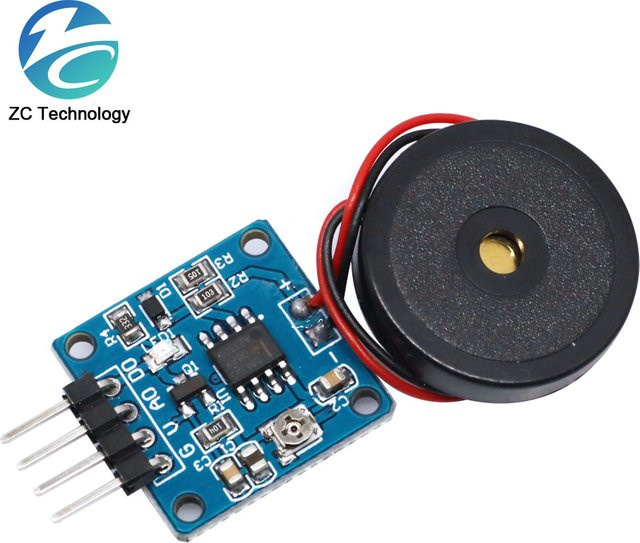 Piezoelektrisches Schock-Tap-Sensor Modul für Arduino und DIY-Projekte, Farbe: Blau - Bild 1