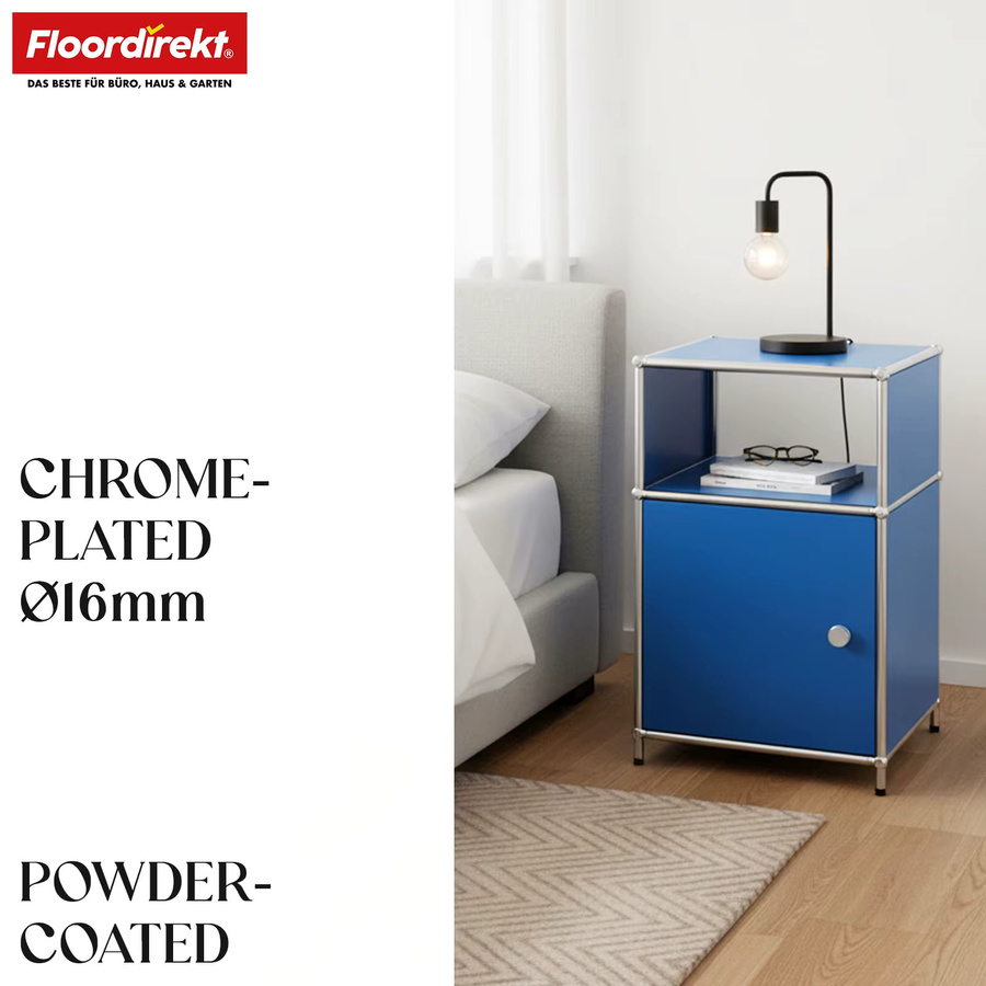 Floordirekt Metallregal Concept Epure MK 040 Standregal mit Tür in Blau - Bild 2