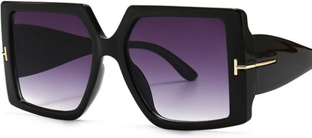 Dote Sonnenbrille, square, Kunststoff, Vollrand, Schwarz, Damen - Bild 1