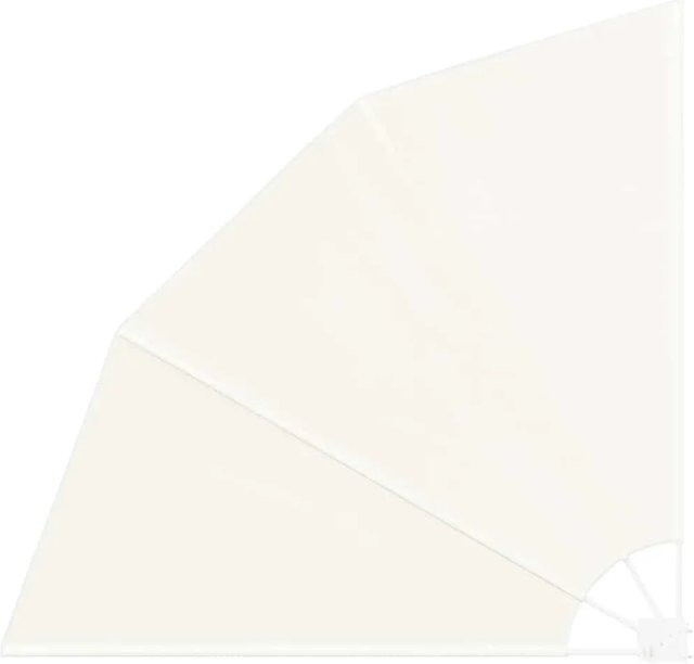 vidaXL Faltbarer Balkonfächer in Creme/Beige aus Polyester und Stahl, B x H: 210 x 210 cm - Bild 1