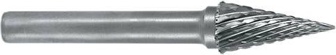 Exact 72492 Frässtift Hartmetall Kegel in Silber, Länge: 58 mm, Schaftdurchmesser: 6 mm - Bild 1