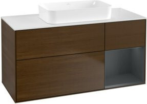 V&B Waschtischunterschrank Finion in weiß lackiert, B/T: 120 x 60 cm - Bild 1