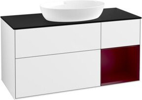 V&B Waschtischunterschrank Finion mit Wandbeleuchtung, Farbe Weiß lackiert, Breite: 120 cm, Tiefe: 50,1 cm, Höhe: 50,1 cm - Bild 1