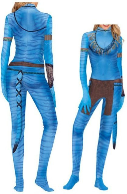 molii Avatar 3D-gedruckter Schwanz Cosplay, Blau, Zubehör - Bild 1