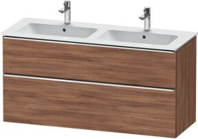 Duravit Waschtischunterschrank D-Neo Wandhängend Nussbaum Natur Braun B: 128 cm, T: 46,2 cm, H: 62,5 cm - Bild 1