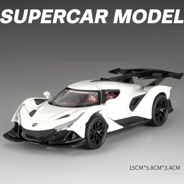 Linyi toy car Apollo Ie Evo Spielzeugmodellauto, 1:32 Skala, Metall, mit Licht und Sound, ab 14 Jahren - Bild 1