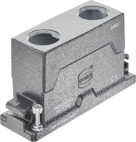 HARTING Tüllengehäuse aus Edelstahl in Grau, Artikelnummer 19 40 524 0422 19405240422 - Bild 1