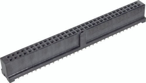 HARTING Federleiste 09195647822 aus Messing in Schwarz mit 2 Reihen - Bild 1