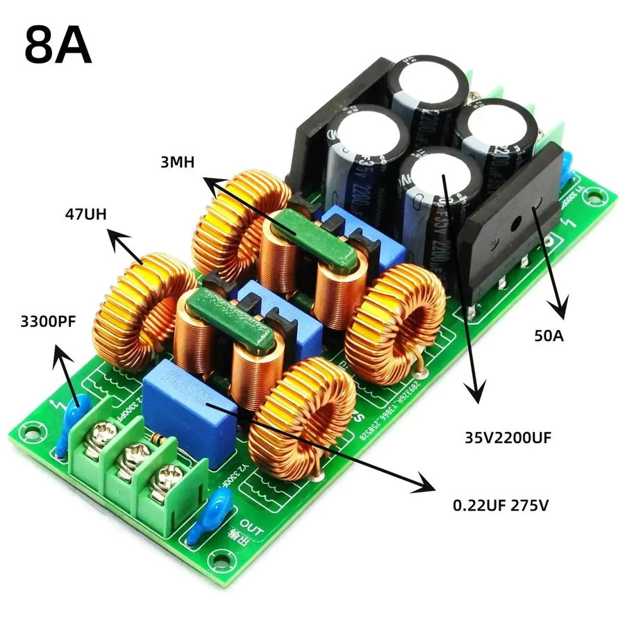 DykbRadio 5-stufiger AC EMI Power Filter zur Rauschunterdrückung für Audio Decoder DAC und Verstärker in Multicolour - Bild 4