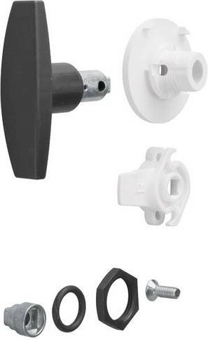 Hager FZ530N Universeller Knebelgriff für Schränke mit Schließung IP44/IP54 in Schwarz - Bild 1