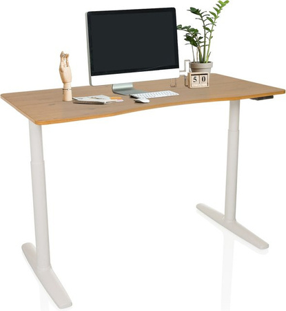 hjh OFFICE Elektrisch höhenverstellbarer Schreibtisch STAND PRO mit MDF Platte und Stahlgestell