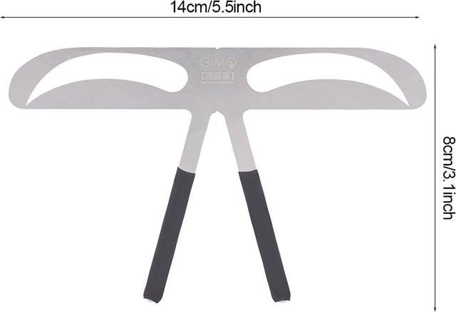 DIYelecs Augenbrauenform Schablone, weiß, Unisex - Bild 1