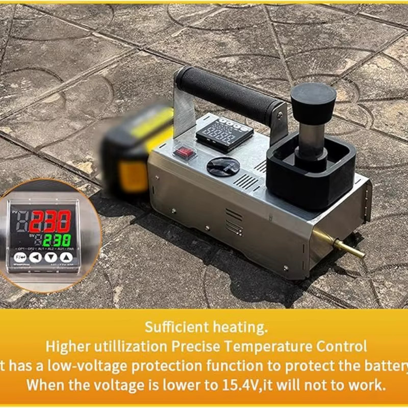 XMSJ Beehive Kabelloser Batteriebetriebener Oxalsäure-Verdampfer für 18V Akku in Silber - Bild 3