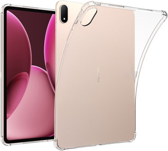 YOUQEEC Schutzhülle für OnePlus Pad 3 Pro und Oppo Pad 4 Pro 13,2 Zoll aus transparentem Silikon TPU mit Airbags und stoßfestem Design - Bild 1