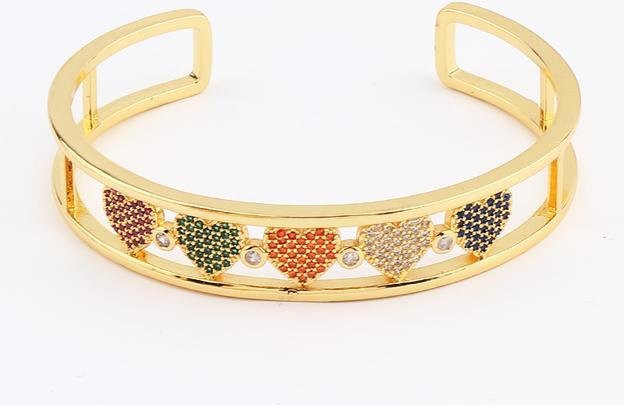 Armband Allbestart, Gold, Messing, Zirkonia, Damen - Bild 1