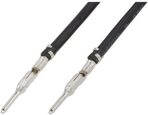 Molex Crimpkontakt mit Litze 215347-1123 Bulk in Schwarz und Silber - Bild 1