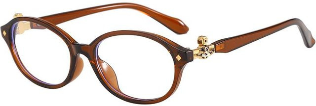 Yiran toy Korrektionsbrille Cat-Eye, Kunststoff, Vollrand, Unisex, brown - Bild 1