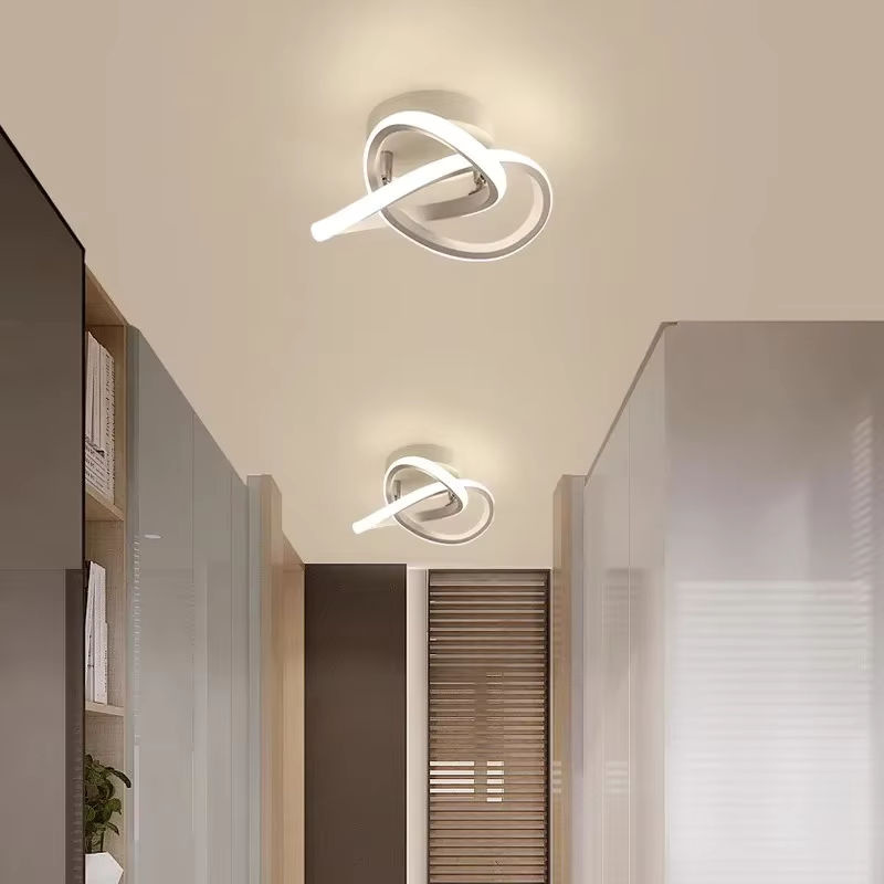 L-MANG Moderne LED-Deckenleuchte im nordischen Ins-Stil in Weiß für Flur, Balkon und Korridor - Bild 2