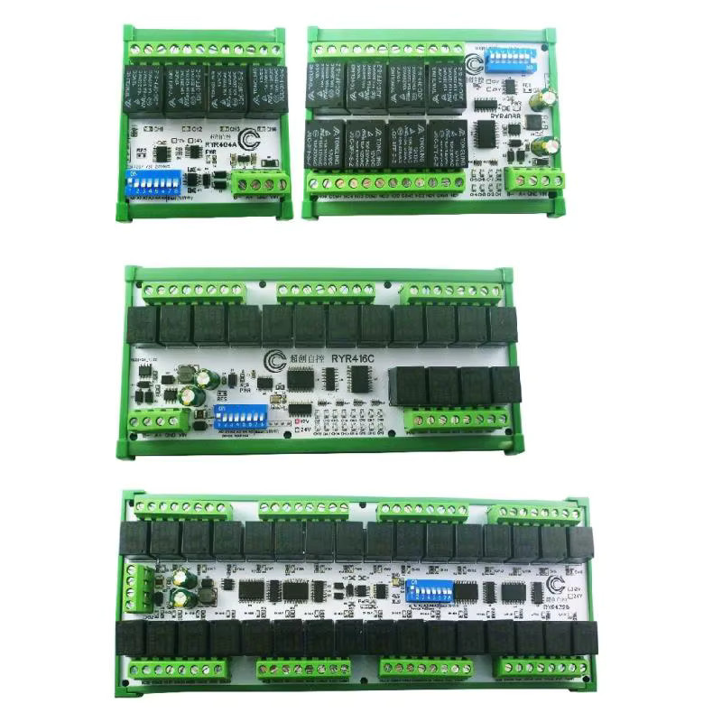 Eletechsup RS485 Modbus RTU Relais Modul mit UART und DIP-Setup für 4 bis 32 Kanäle, 12V/24V DC, Farbe: Grün - Bild 4