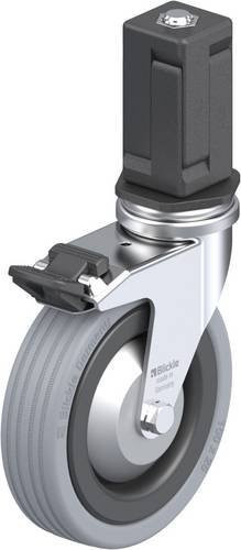 Blickle Lenkrolle LRA-VPA 100G-FI-FA-EV05 mit Feststeller in Schwarz-Grau, Rad-Durchmesser: 100 mm, Tragfähigkeit: 70 kg - Bild 1