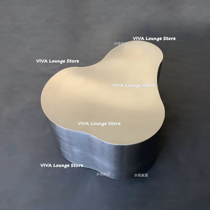 Van De Thee Cloud Couchtisch aus Edelstahl in Silber, modern und kreativ - Bild 2