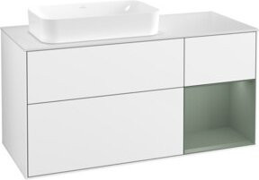 V&B Waschtischunterschrank Finion in Weiß lackiert, B/T: 120 x 60 cm - Bild 1