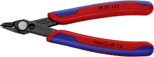 Knipex Electronic Super Knips 78 31 125 Elektronik- und Feinmechanik-Zange aus Stahl in Schwarz-Blau - Bild 1