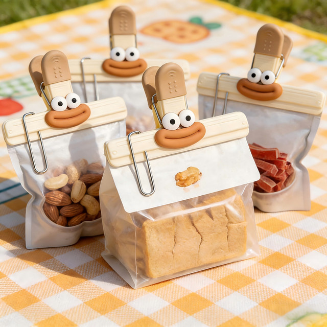 Multifunktionale Snack-Verschlussklammer aus Kunststoff zur Lebensmittelkonservierung und zum Feuchtigkeitsschutz - Bild 1