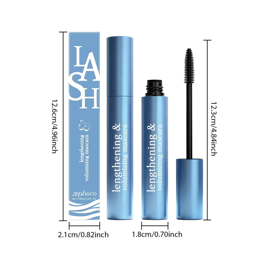 Zephoco Volumen-Curling-Mascara, Schwarz - Bild 5