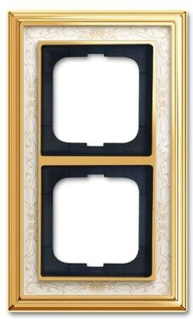 Busch-Jaeger 2fach Rahmen in Gold 2CKA001754A4644 - Bild 1