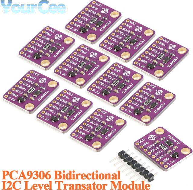 CJMCU-9306 PCA9306 Bidirektionaler I2C Level Translator IIC SMBus Spannungswandler Modul in Lila (10 Stück) - Bild 1