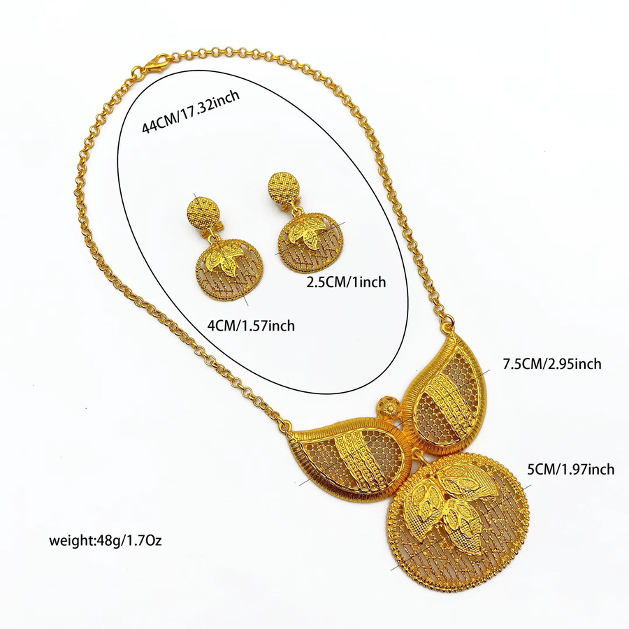 ANIID Schmuck-Set, Halskette, Ohrringe, Gold, Damen - Bild 4
