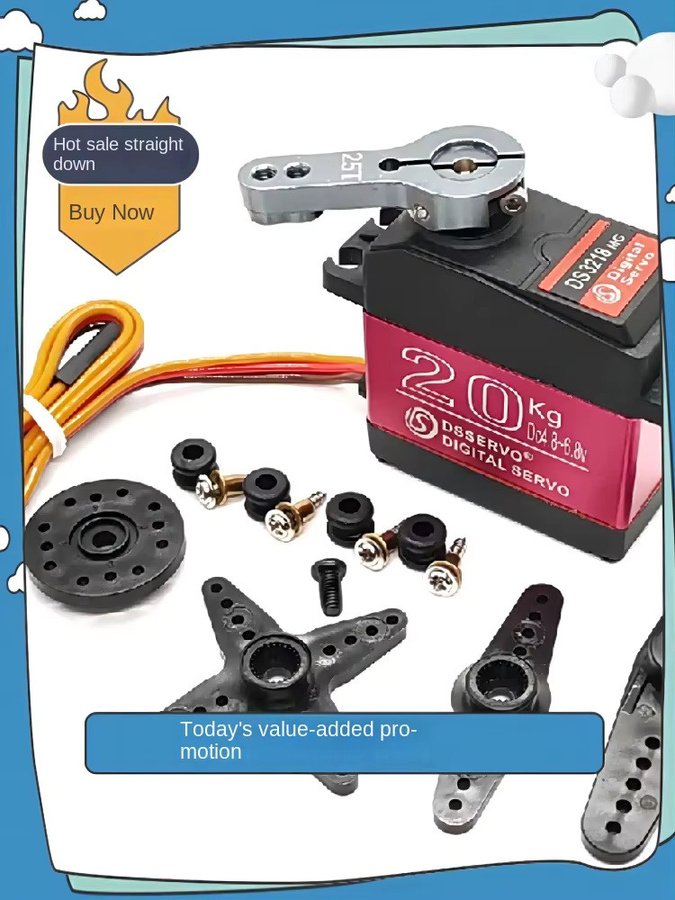 Dsservo DS3218 PRO Digitalservo, 20 kg, Metal Gear, steuerbarer Winkel - Bild 2